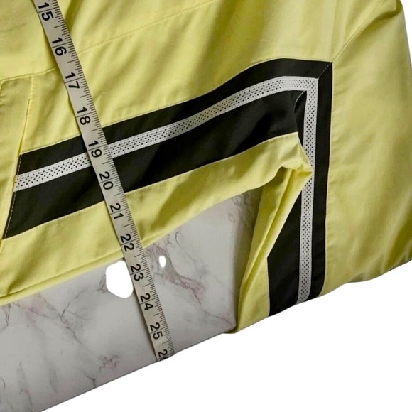 Vintage‎ Nike Running  Jacket Full Zip Yellow Black Stripe Activewear Coat - Picture 5 of 9